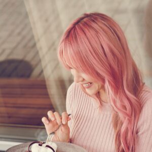 pink hair