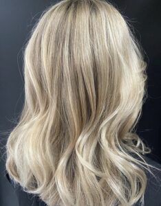 Blonde balayage at Phoenix Fire Hairdressers in Queensland
